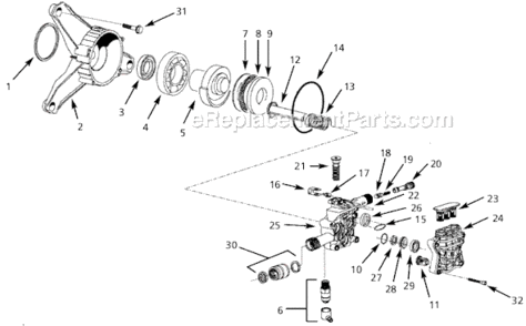 Part Location Diagram of PM270150SV Campbell Hausfeld Valve Assembly, High Pressure